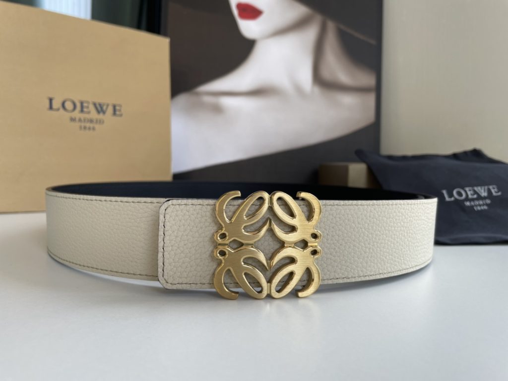 LOEWE Belt – 40mm Stainless Steel Logo Buckle