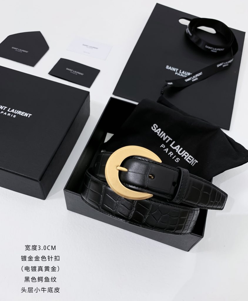 Saint Laurent Minimalist Belt – 3.0cm