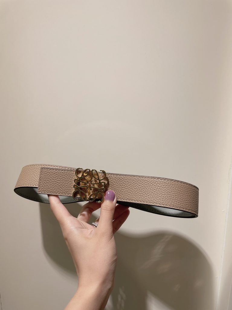 LOEWE New Release – 3.5cm Gold-Tone Unisex Belt