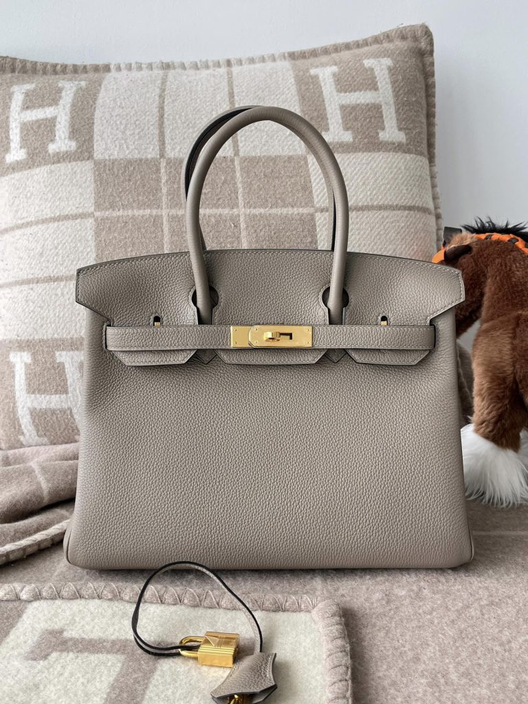 Birkin 30CM TOGO M8 Gris Asphalte GHW