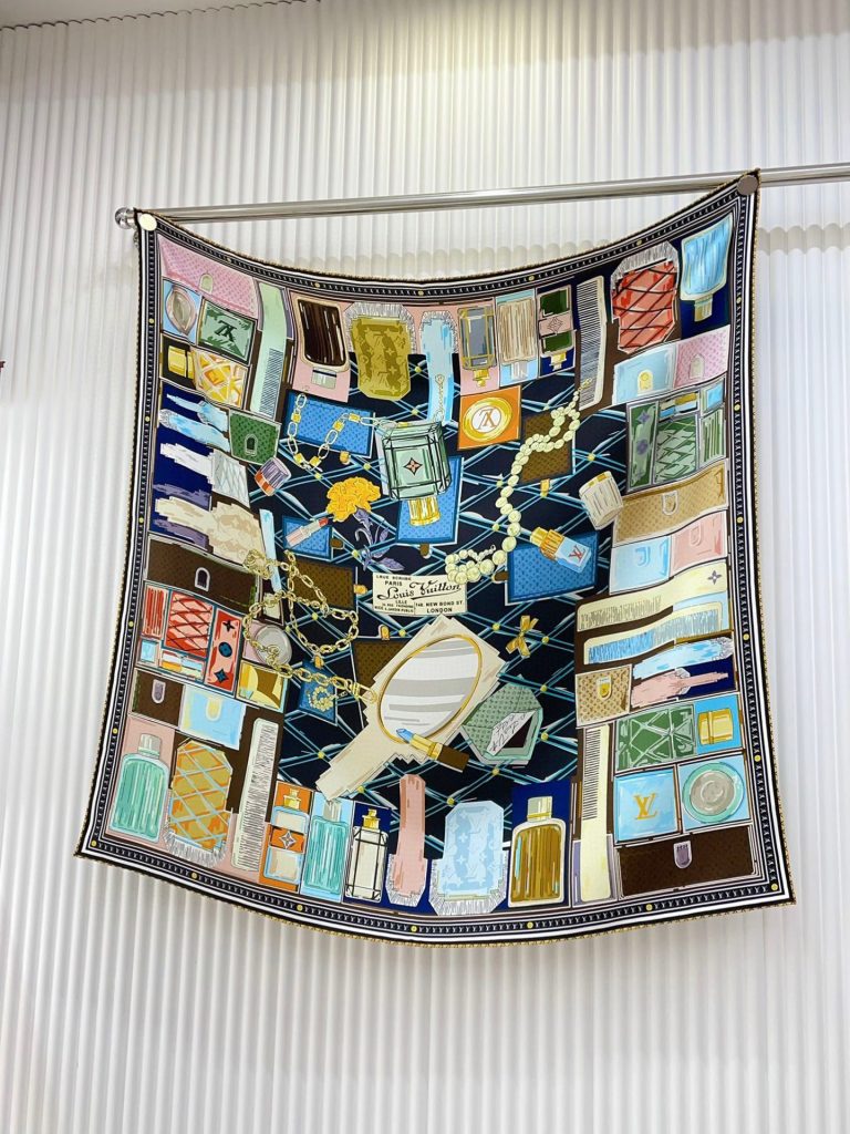 Louis Vuitton silk square scarf