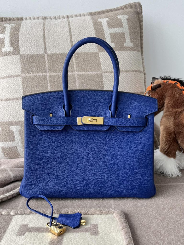 Birkin 30CM TOGO 73 Blue saphi GHW