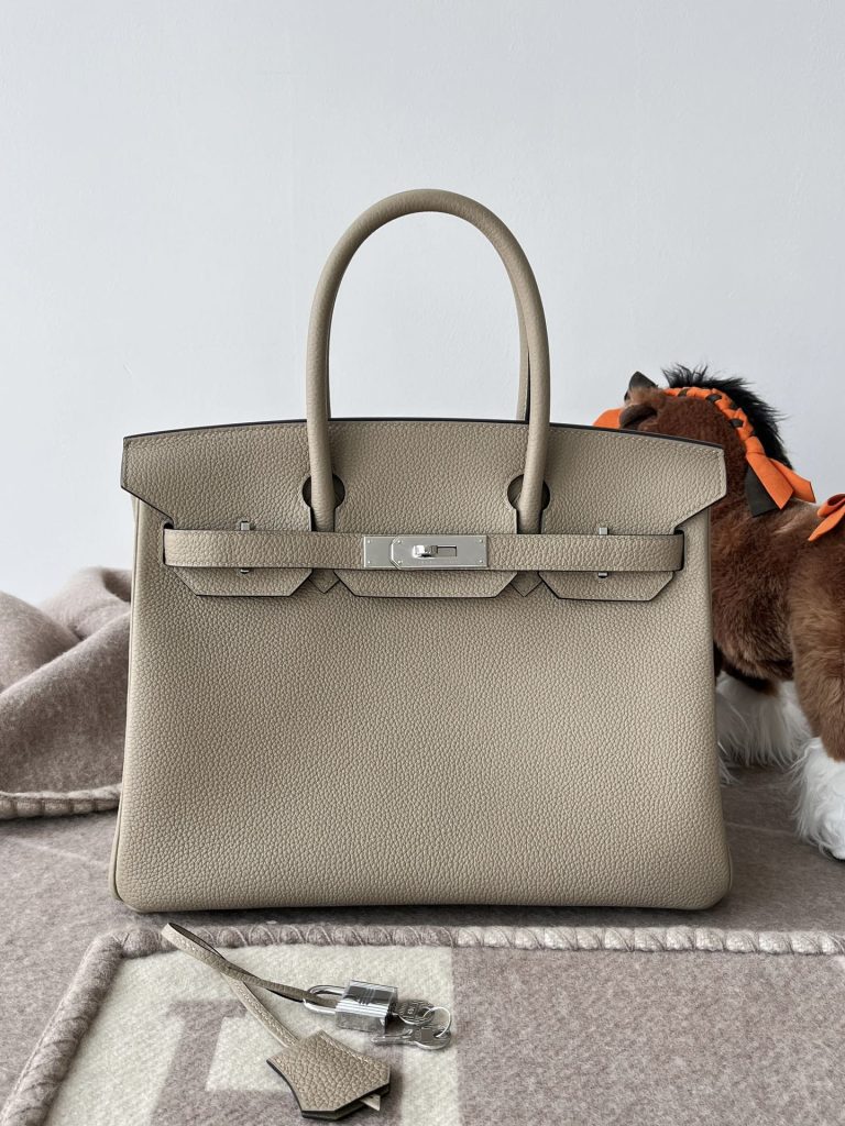 Birkin 30CM TOGO 81 Gris Tourterelle PHW