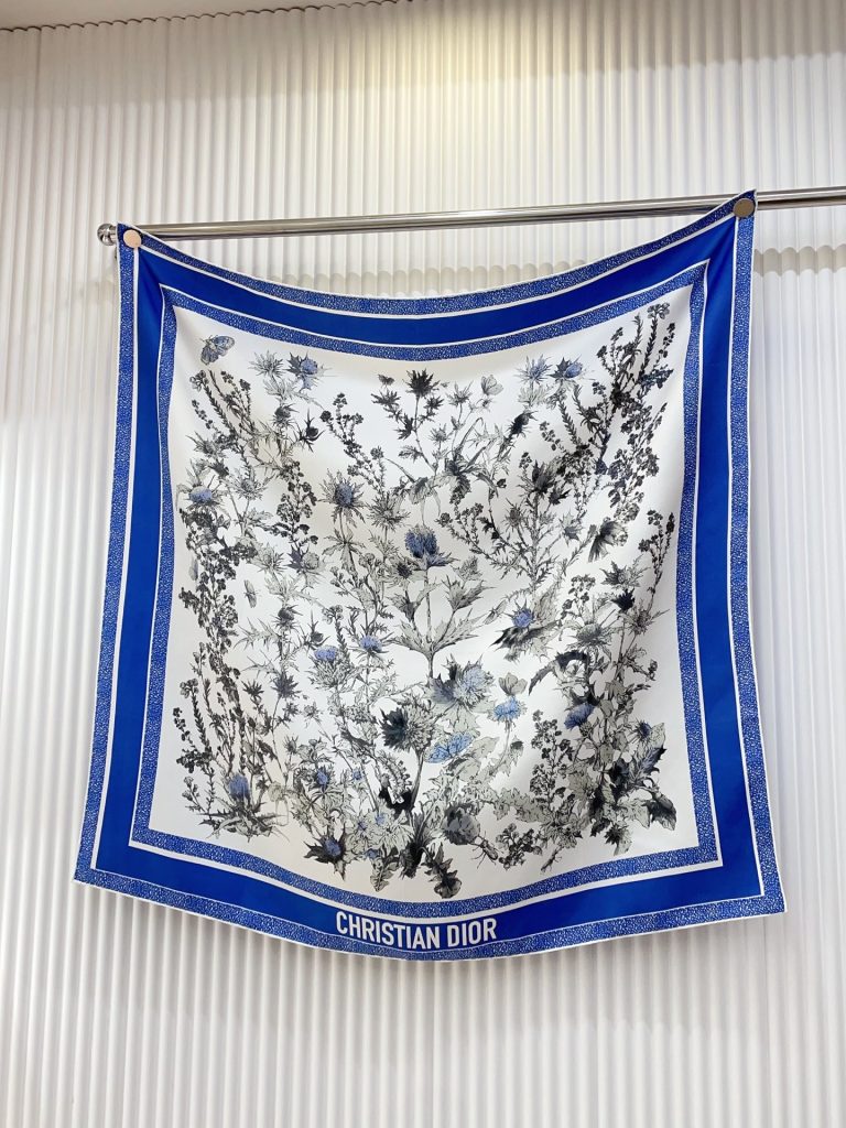 Dior top-quality twill silk square scarf