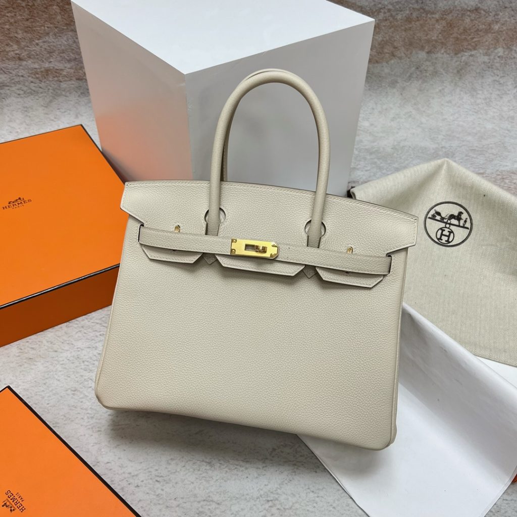 Birkin 30CM TOGO Ck10 Craie GHW