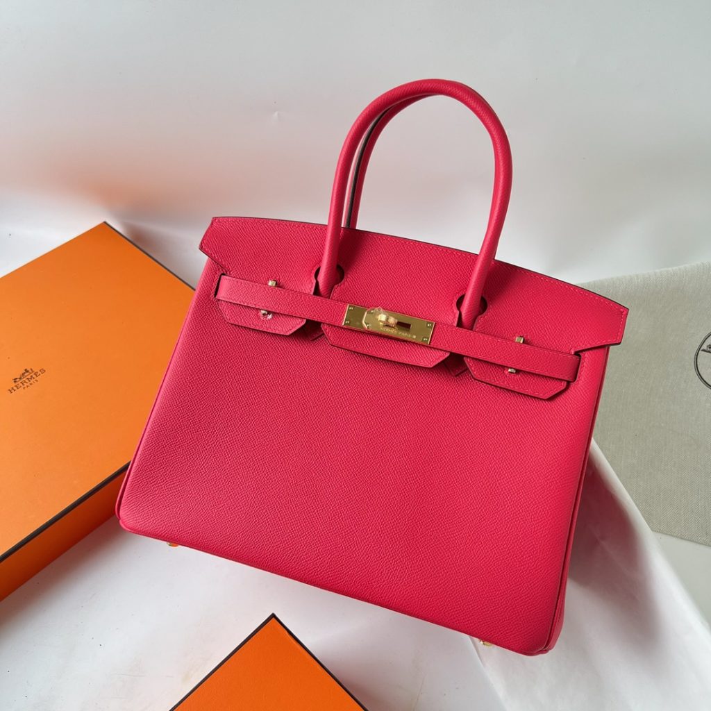 Birkin 30CM Epsom i6 Rose extreme GHW