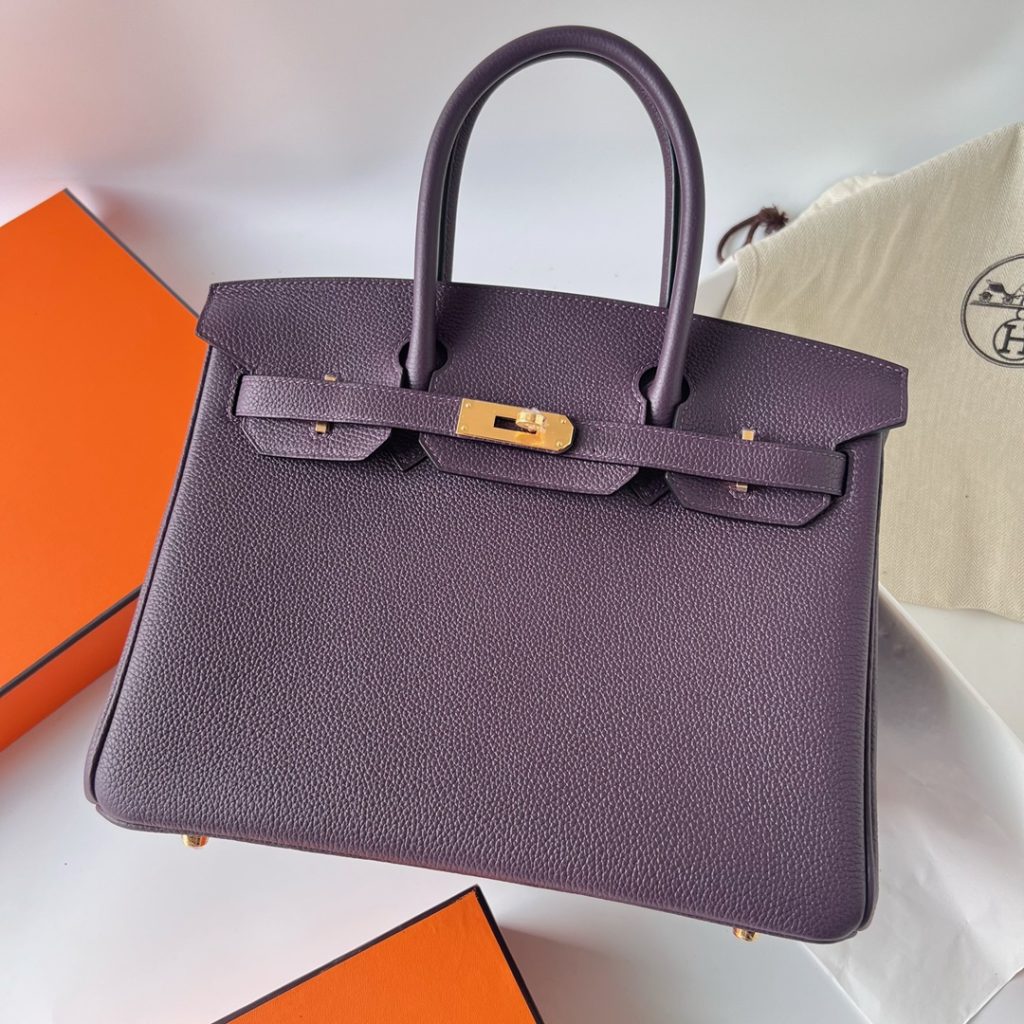 Birkin 30CM TOGO 59 Raisin GHW