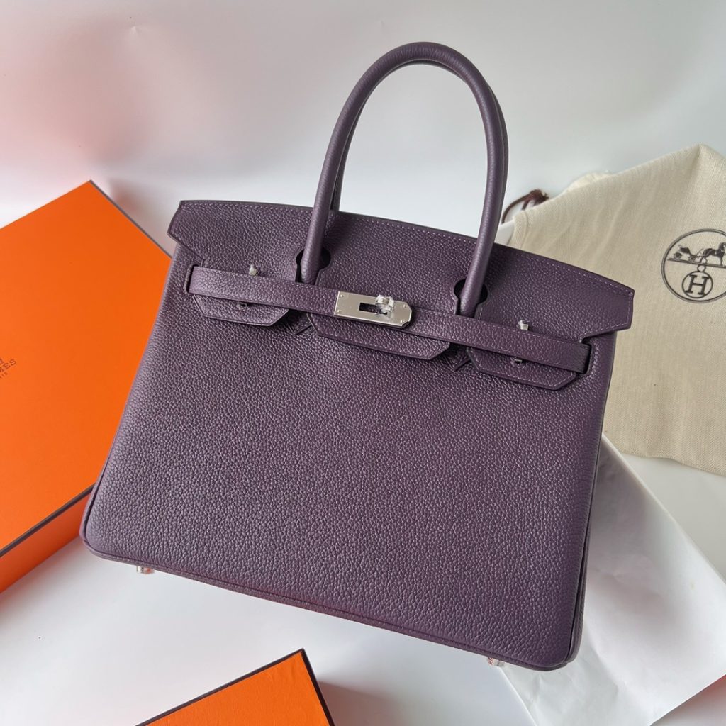 Birkin 30CM TOGO 59 Raisin PHW