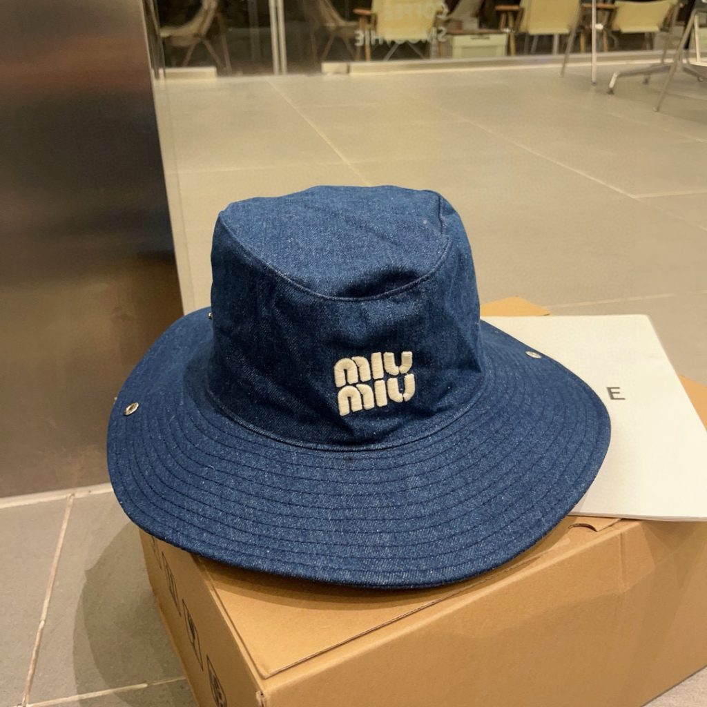 Miu Miu Denim Fisherman Hat