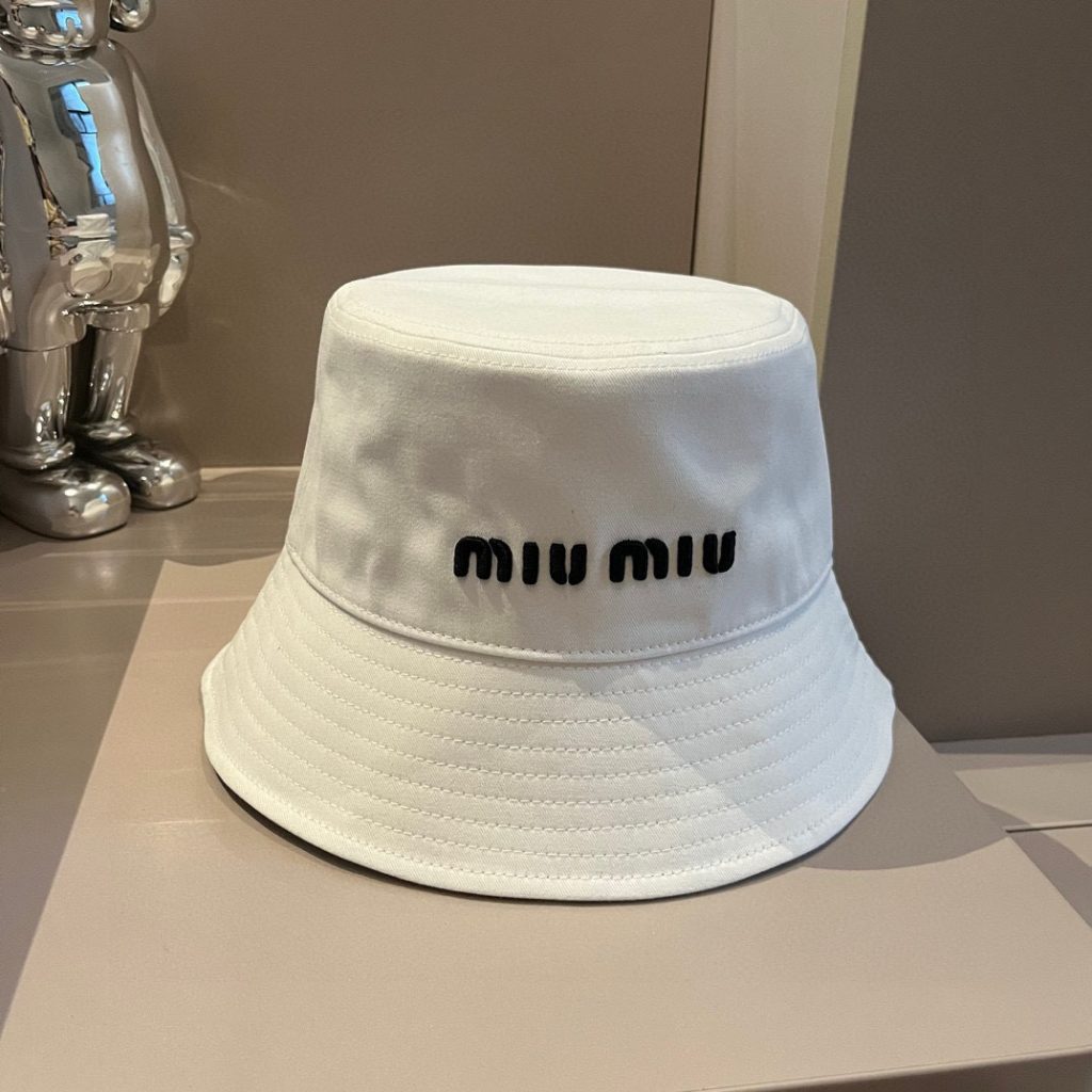 Miu Miu boutique canvas fisherman hat