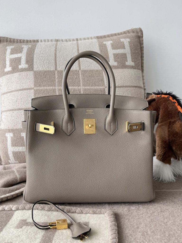 Birkin 30CM TOGO M8 Gris Asphalte GHW