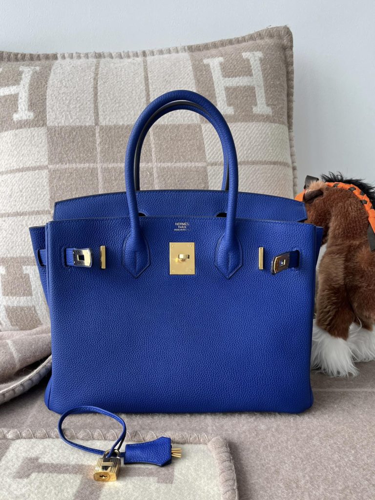 Birkin 30CM TOGO 73 Blue saphi GHW