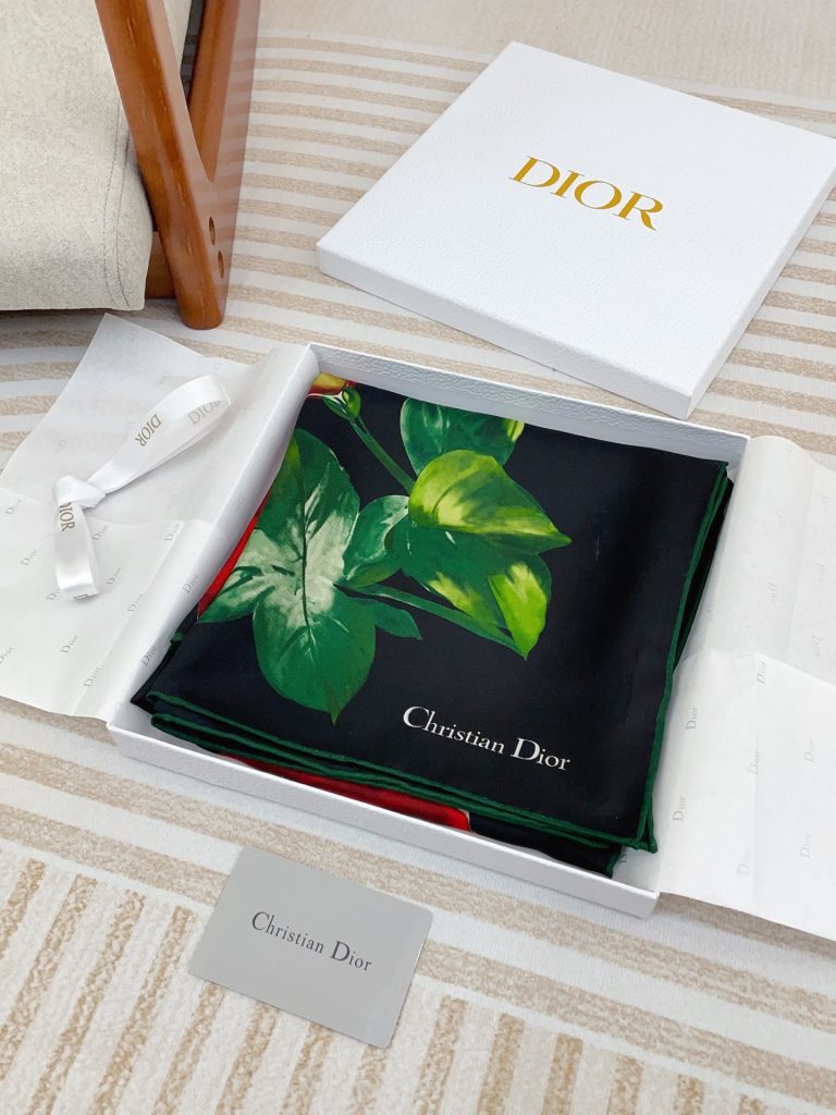 Dior top-quality twill silk square scarf