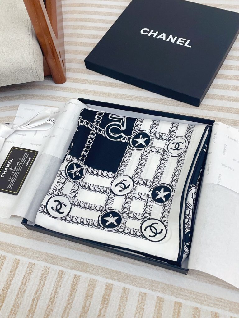 Chanel new silk scarf