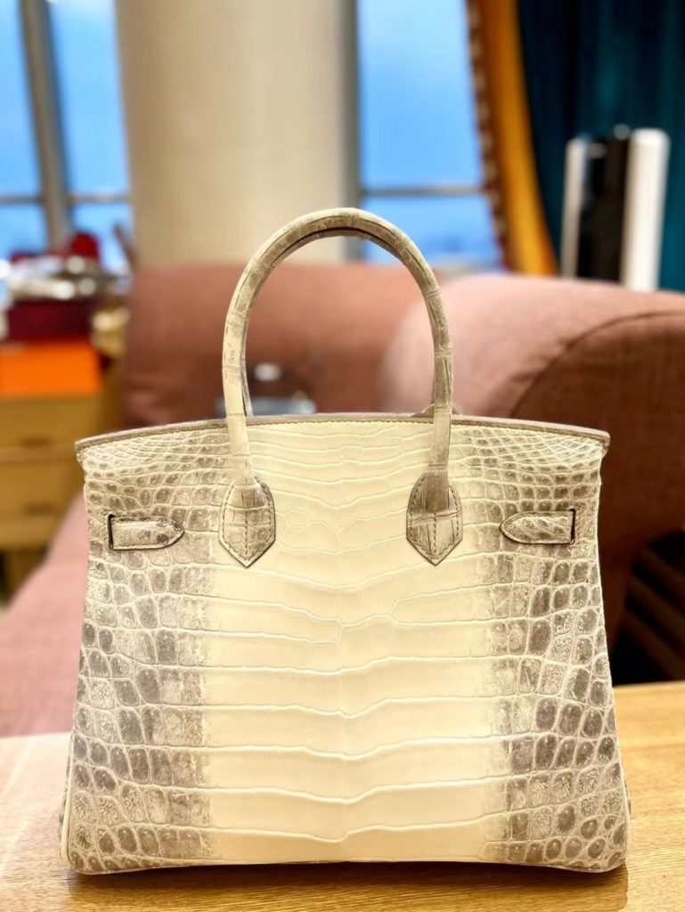 Birkin 30cm Himalaya Crocodile PHW