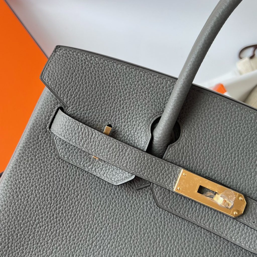 Birkin 30CM TOGO 0L Gris meyer GHW