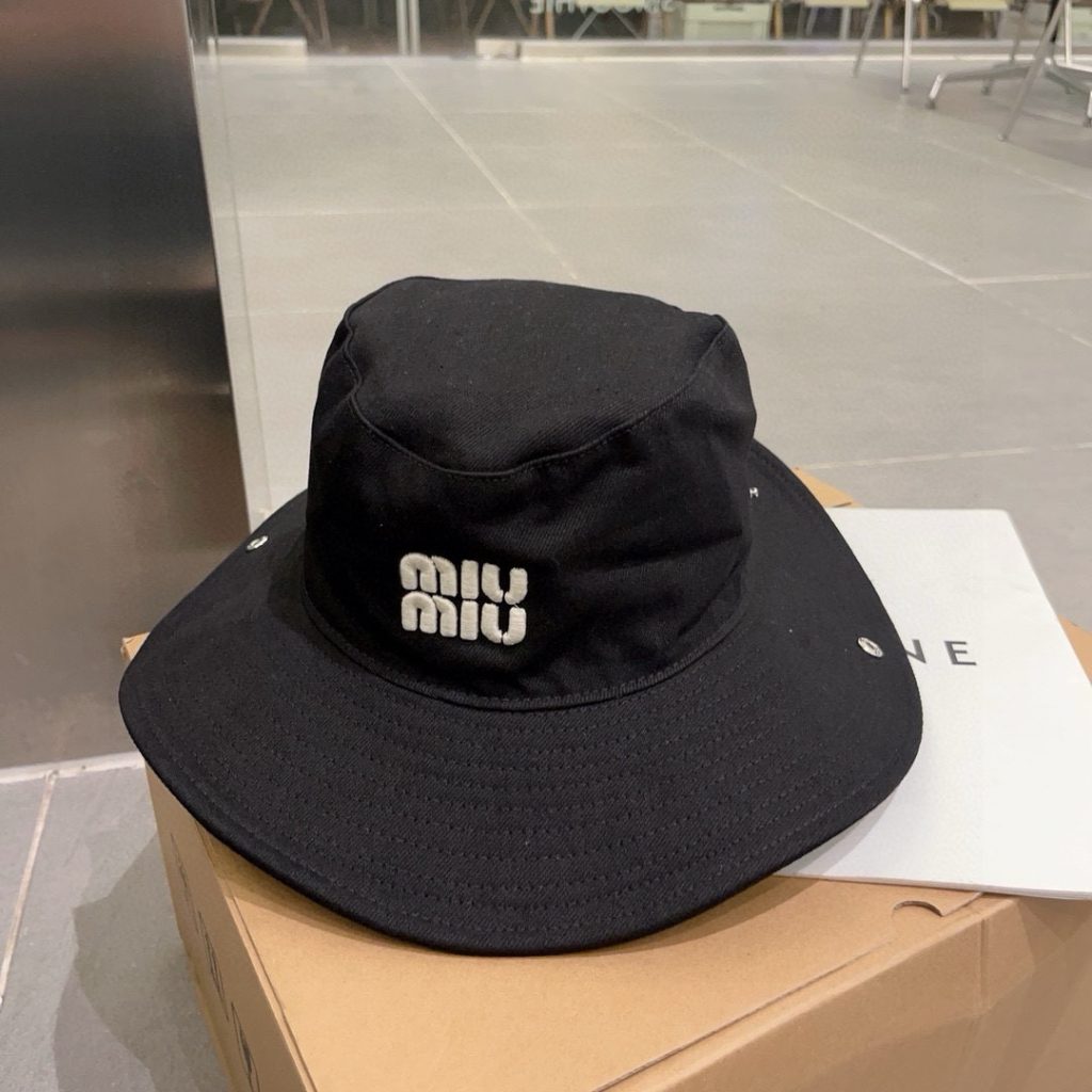 Miu Miu Denim Fisherman Hat