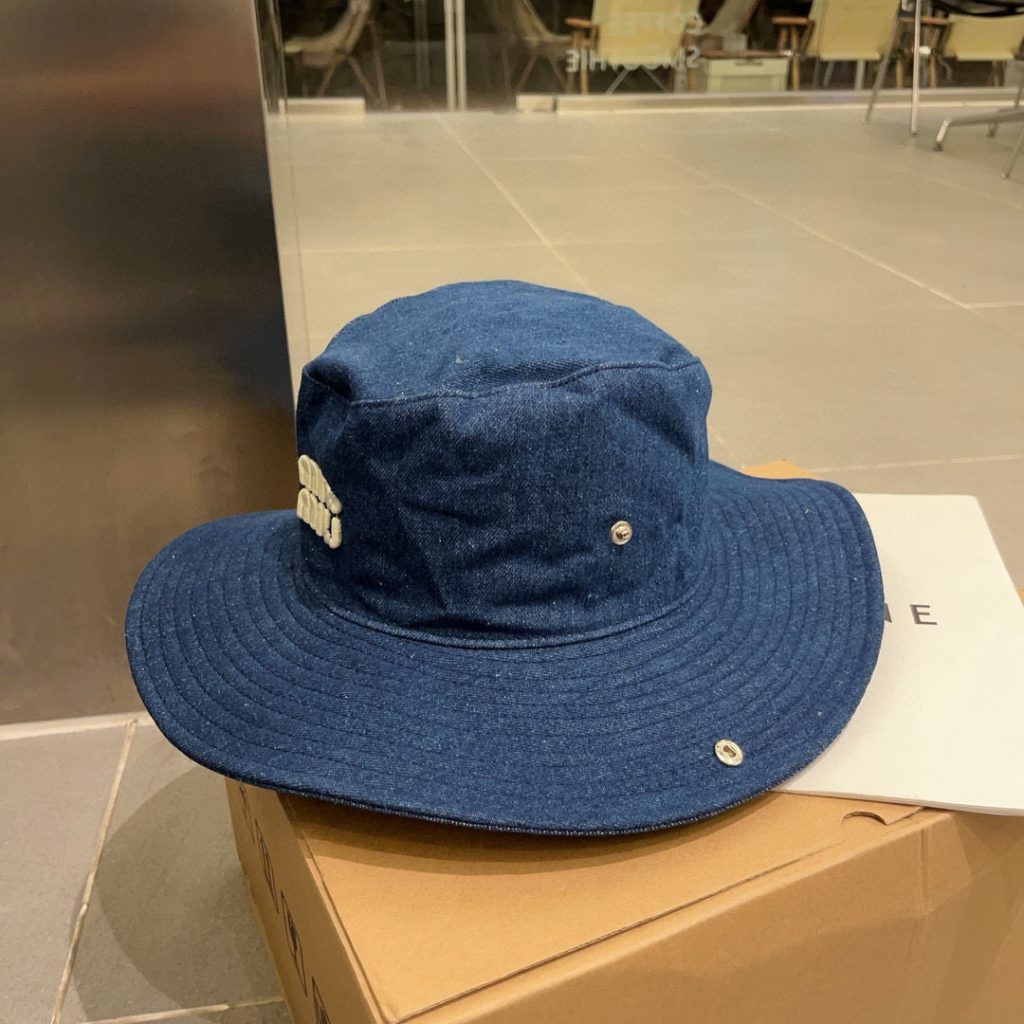 Miu Miu Denim Fisherman Hat