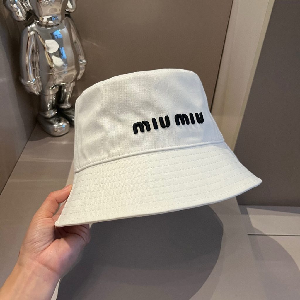 Miu Miu boutique canvas fisherman hat