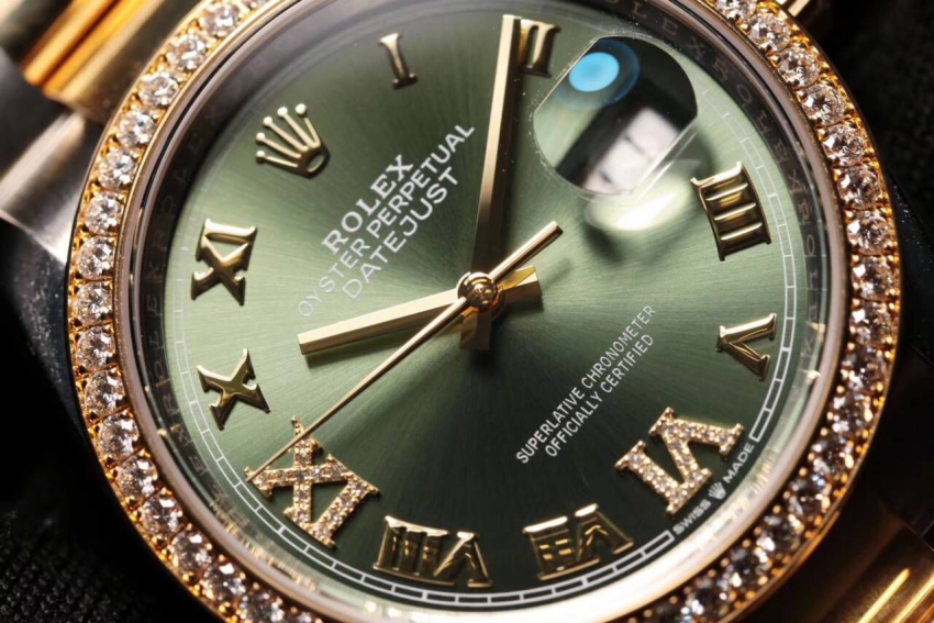 Rolex DATEJUST 31mm Oystersteel yellow gold and diamonds m126283rbr