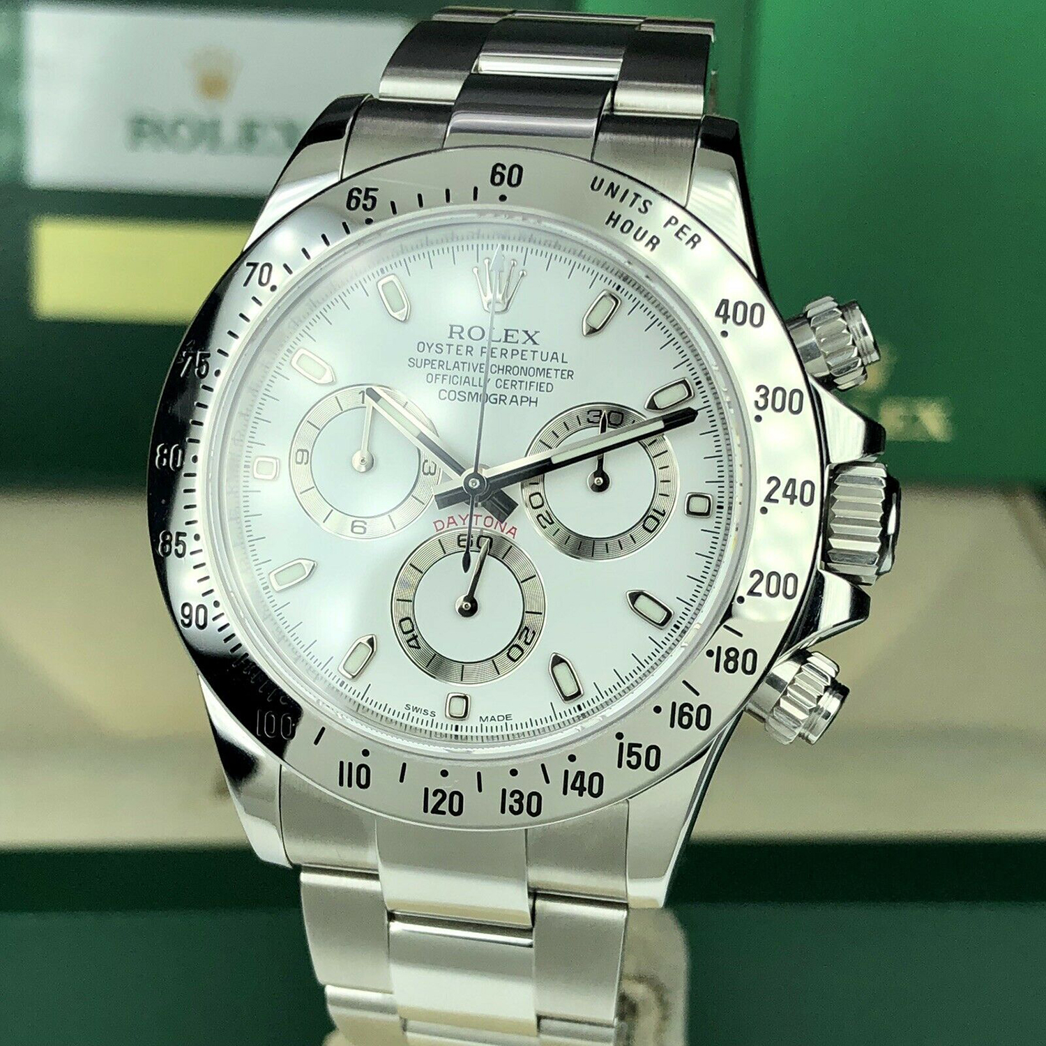 Rolex Daytona Stainless Steel 40mm APH Dial 116520 Brand New